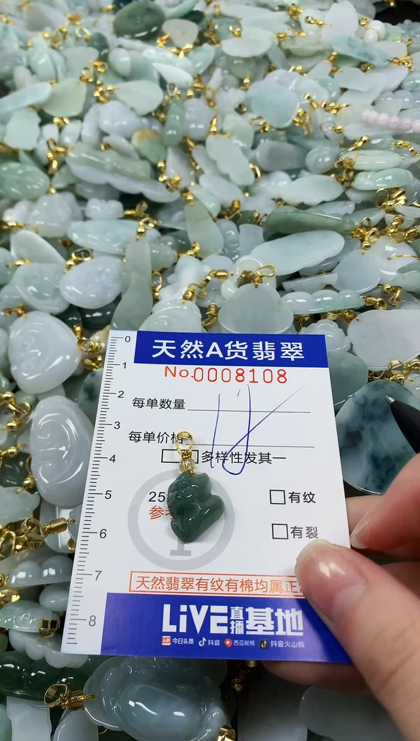 颈饰未镶嵌翡翠纯天然a货翡翠