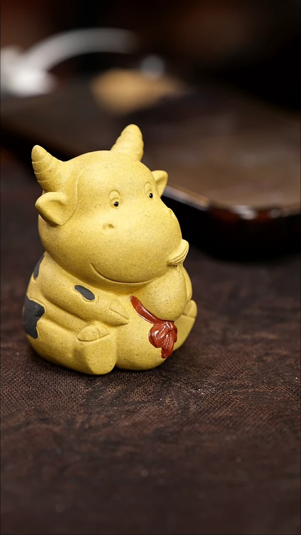 紫砂茶宠紫砂 小牛