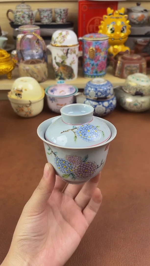 陶瓷茶具摆件旅行套组