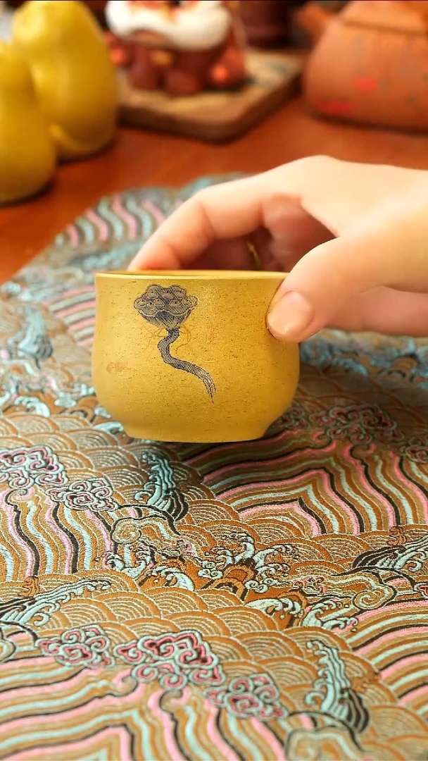 【闪购商品】紫砂茶壶段泥莲花杯