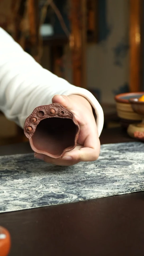 茶杯紫砂51号 微瑕莲蓬杯不退不换 宜兴紫砂原矿作品