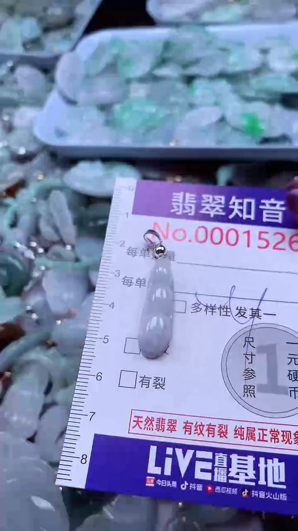 翡翠未镶嵌吊坠(不含链)1526