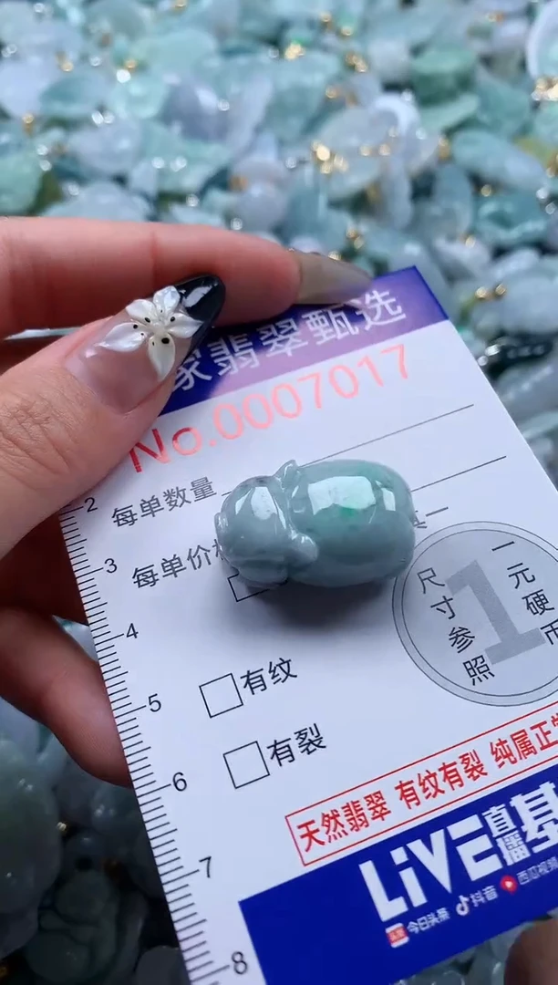 翡翠未镶嵌颈饰7017