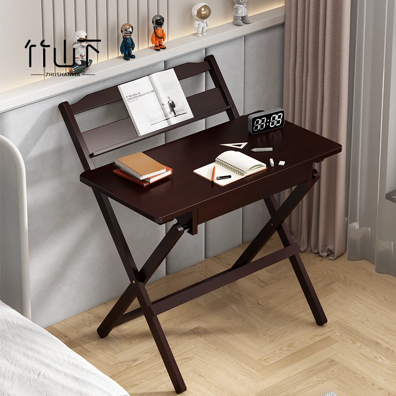 折叠桌子出租房专用免安装书桌学习桌写字桌办公桌小家具网红实用