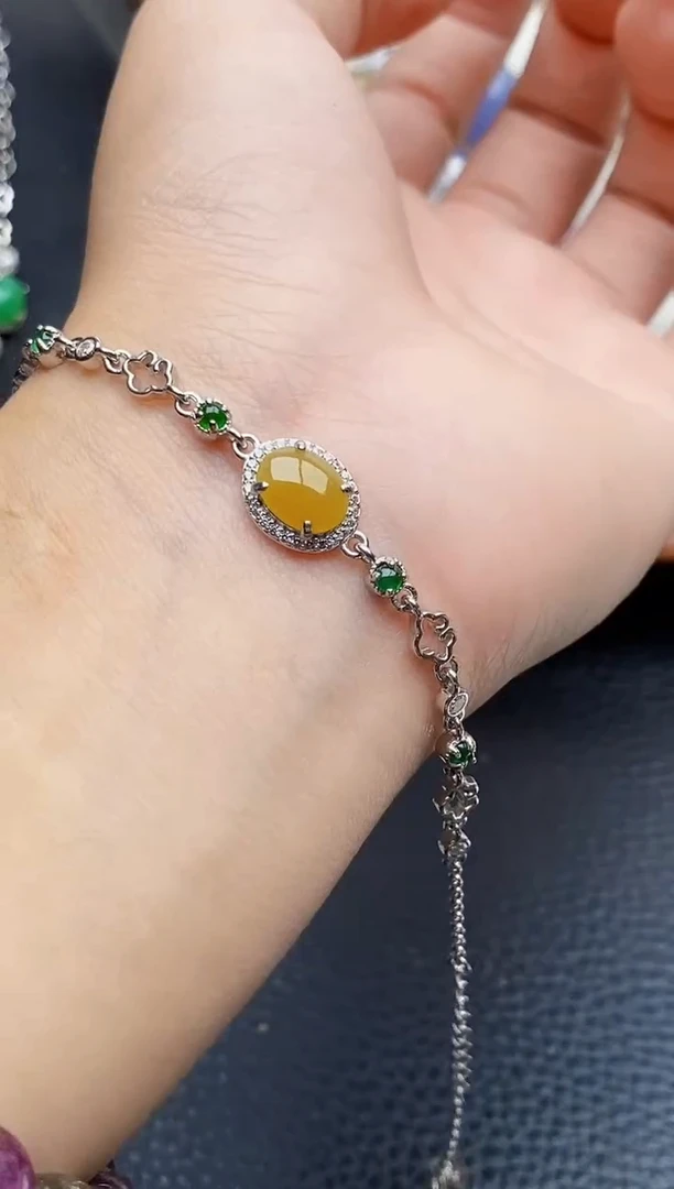 银S925镶嵌戒指翡翠0238