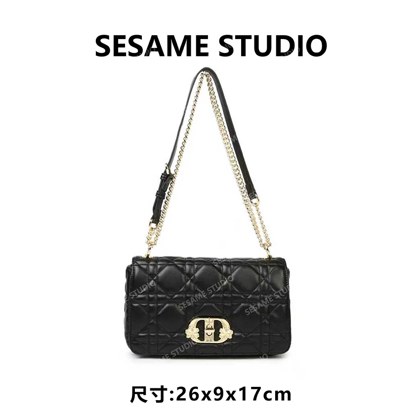 芝麻集】BF-66652-黑色休闲时尚百搭腋下女包