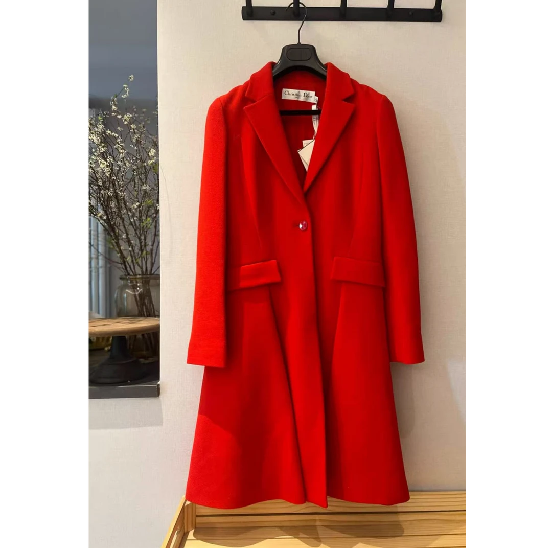 99新 DIOR/迪奥 双双臻选/vv02515/迪奥大衣/34码