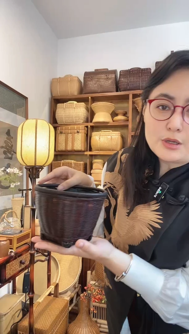 【闪购商品】手工竹编天眼地方小碳篓