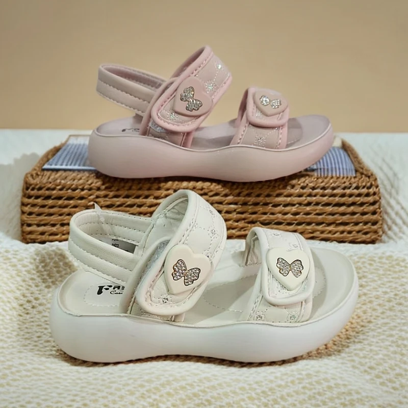 无运费险，公主凉鞋魔术贴聚氨酯鞋底儿童露趾软底女童夏季101/102