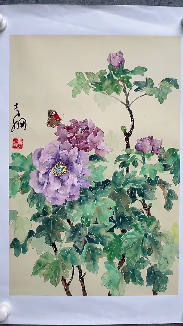 国画李纲-2.7平尺-花鸟国画