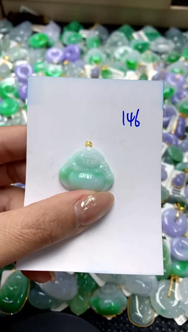 【闪购商品】翡翠颈饰18K金镶嵌1111111111111111