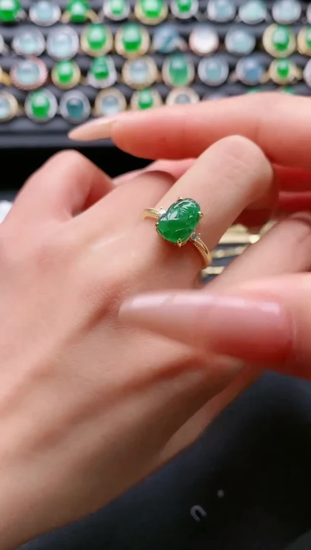 【闪购商品】翡翠戒指银S925镶嵌11111111