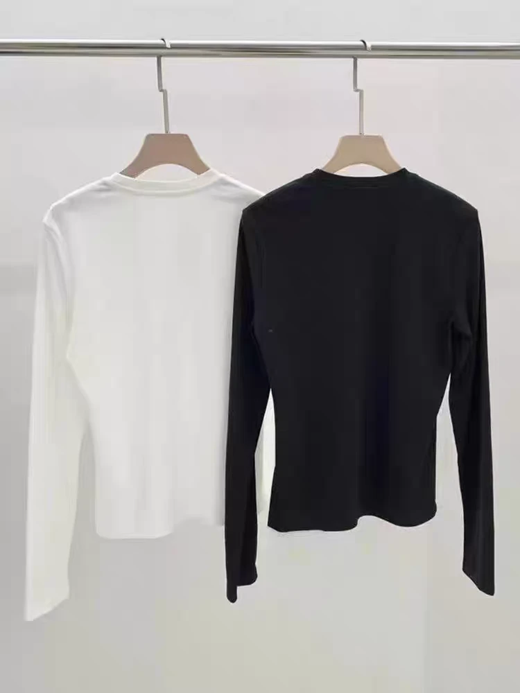 8402圆领长袖百搭打底S-XL秋冬羊绒集芮outlets【C5】