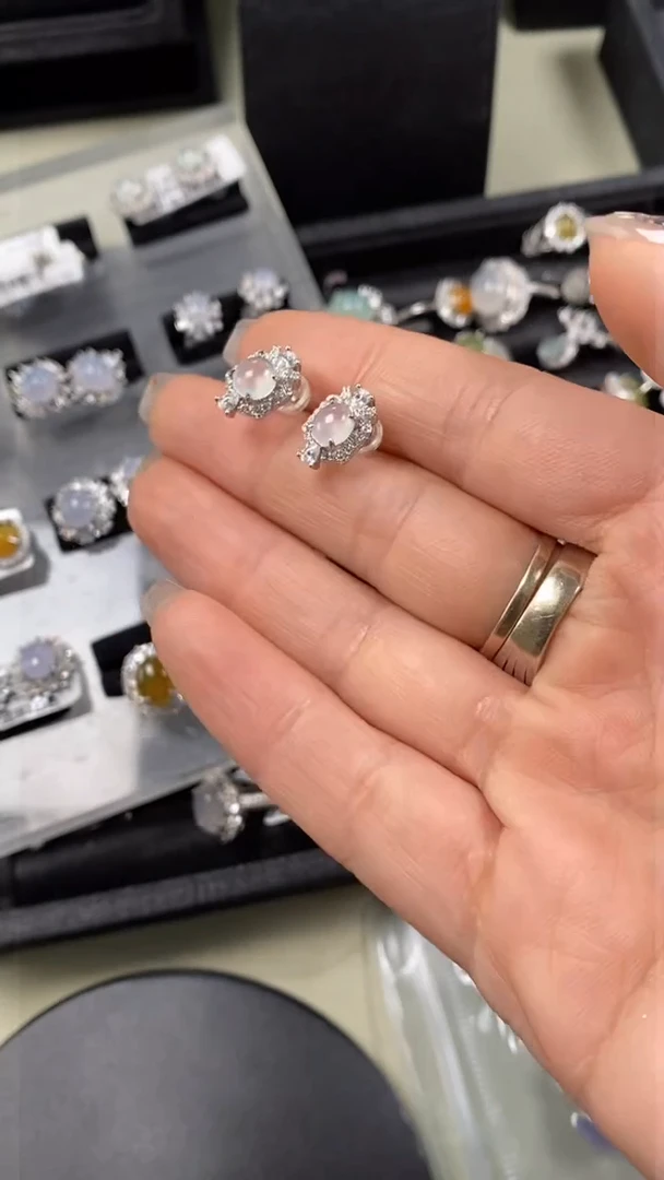 【闪购商品】翡翠戒指银S925镶嵌9989