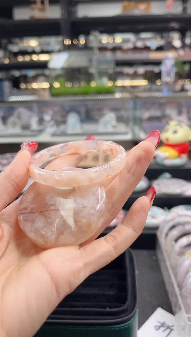 未镶嵌手镯石英质玉54圈口 （赠品镯心）3888486