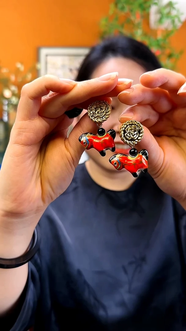 纯铜925银无耳钉