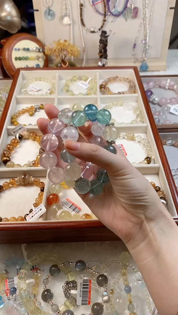 水晶手链未镶嵌绿泡泡 胖头鱼