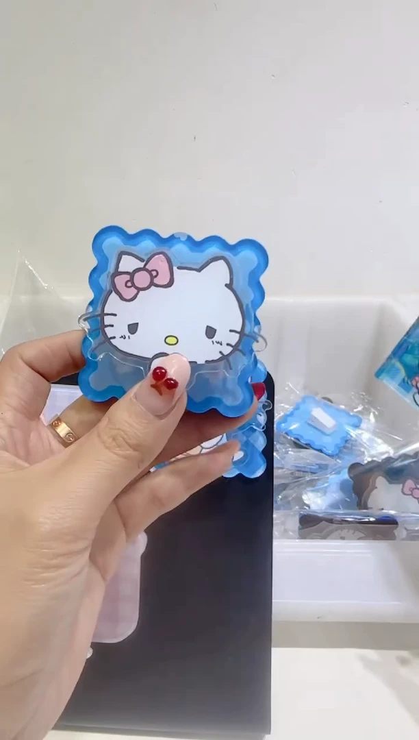 【8号】彩金极光蓝KT系列冰箱贴夹大头款