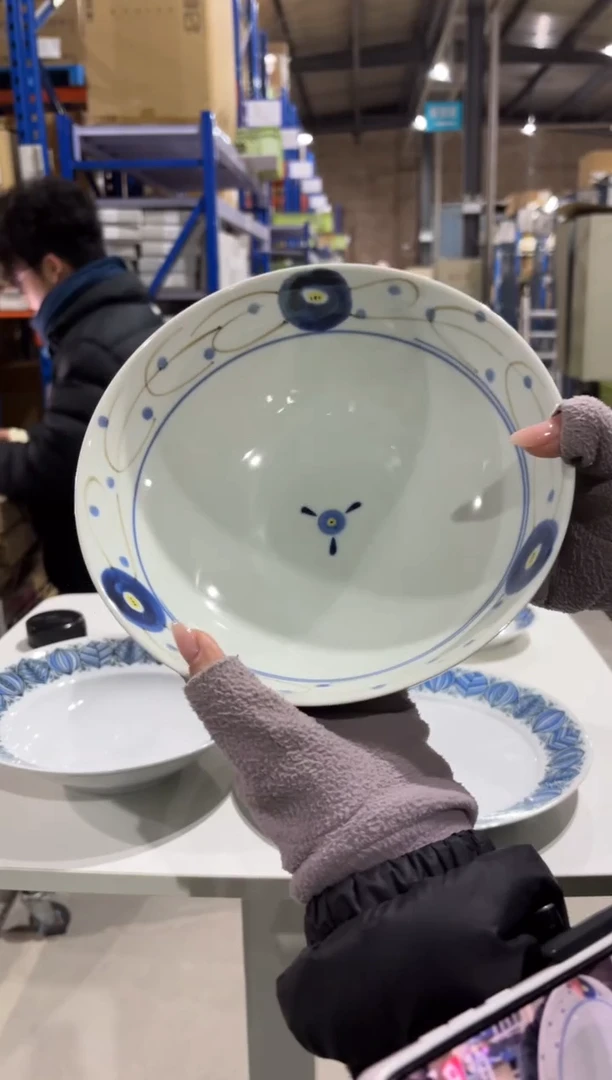 玻璃纸染小花 ボウル 大染小花 ボウル 大