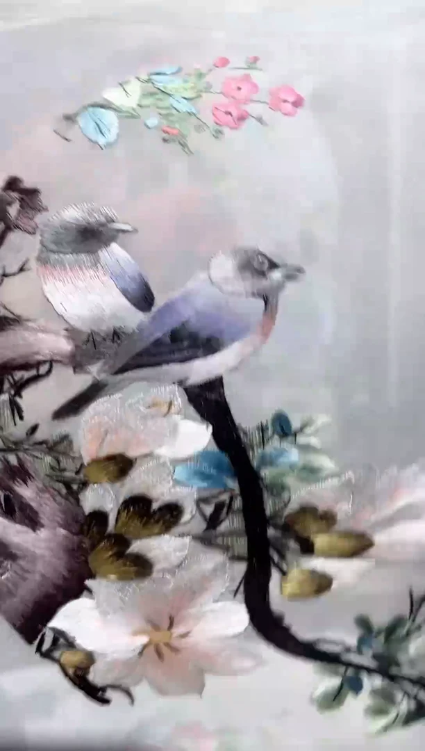 刺绣非遗 双面绣 苏绣     绣片