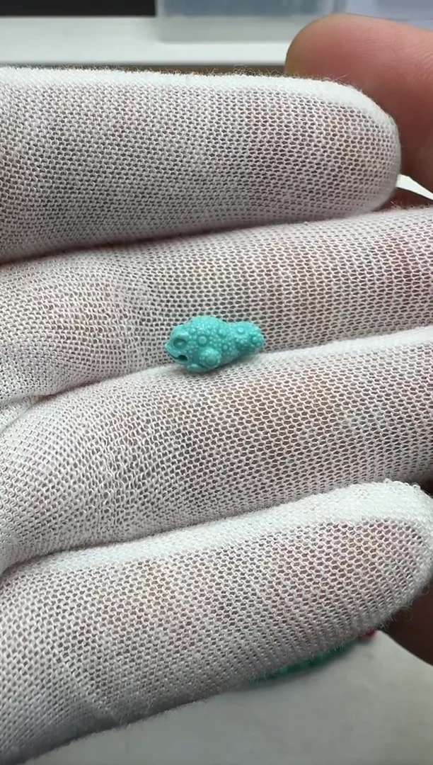 未镶嵌绿松石三脚金蟾凉*睛配饰