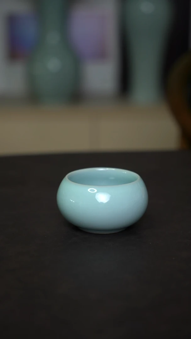 杯子瓷天青禅定杯