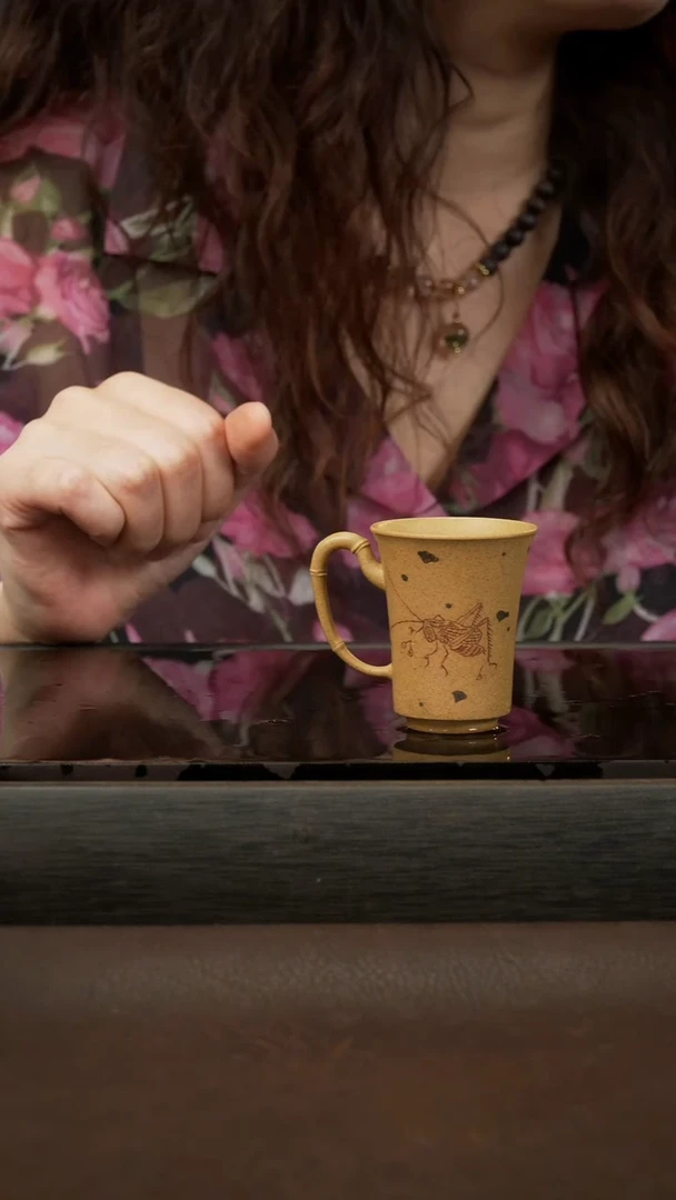 茶壶紫砂5 原矿紫砂杯带把