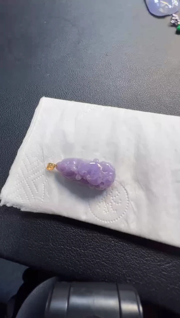 吊坠(不含链)18K金镶嵌翡翠298