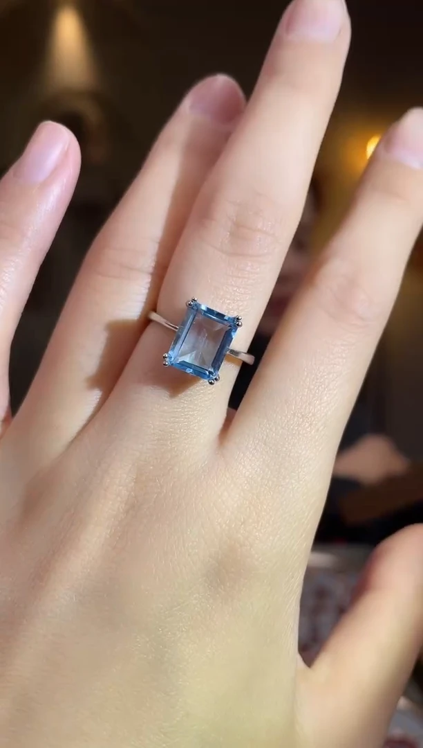 银S925镶嵌托帕石手饰手饰