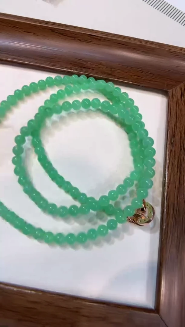 颈饰未镶嵌翡翠长串