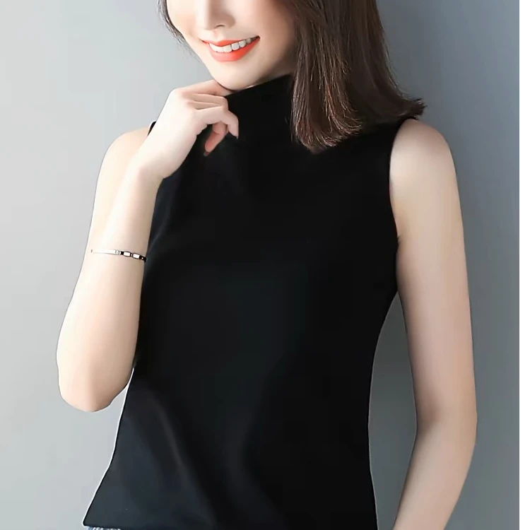 半高领修身气质打底衫