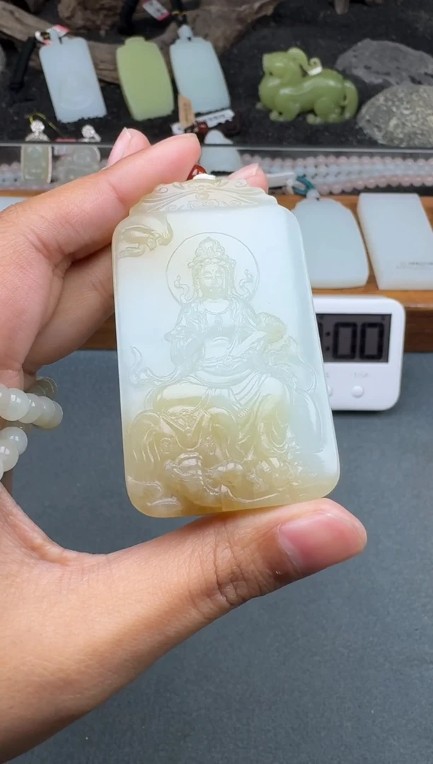 颈饰未镶嵌和田玉大****锌1