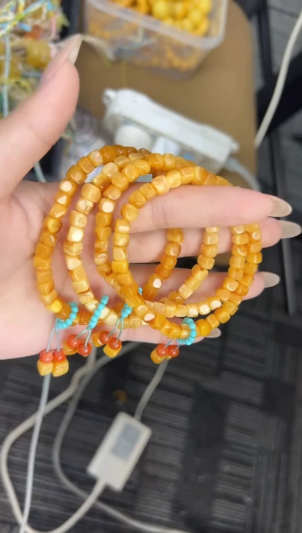 裸石琥珀未镶嵌琥珀蜜蜡手串多样性发一条