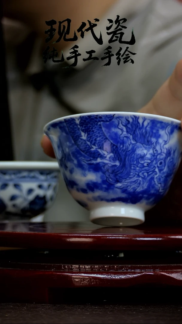杯子纯手工手绘瓷瓷19