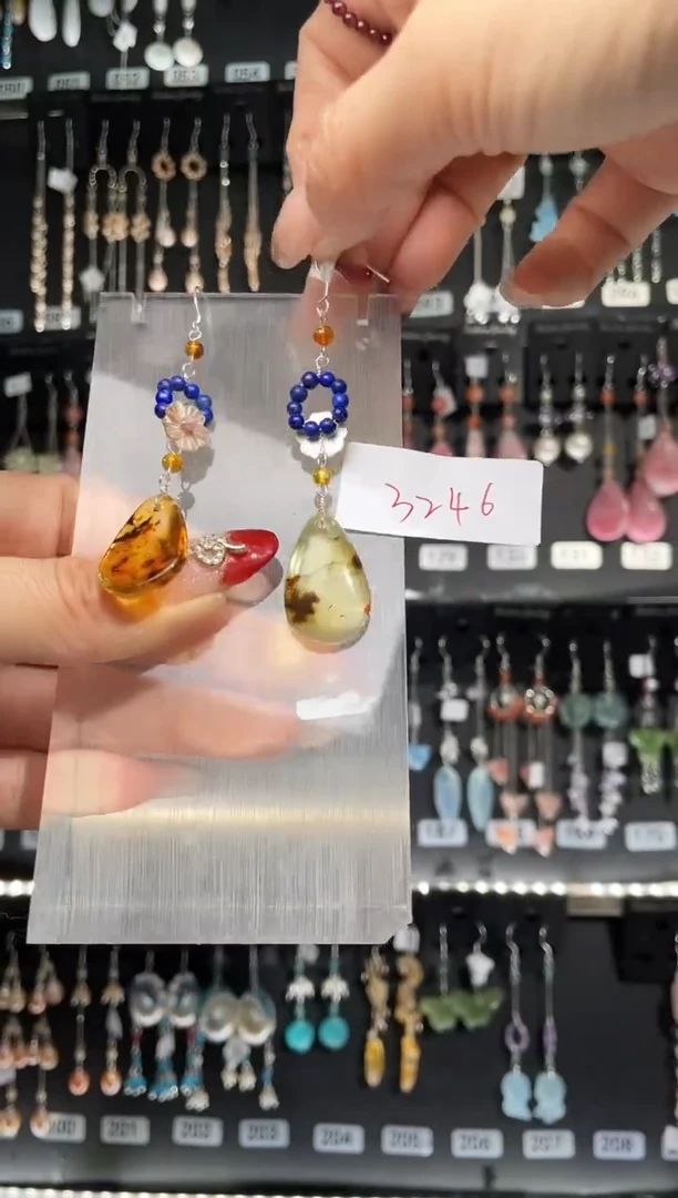 【闪购商品】紫晶耳饰银S925镶嵌喜欢拍