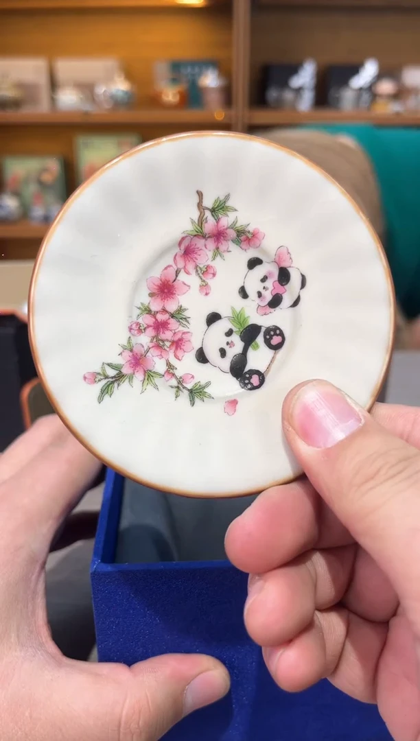 【闪购商品】熊猫杯垫茶具茶具