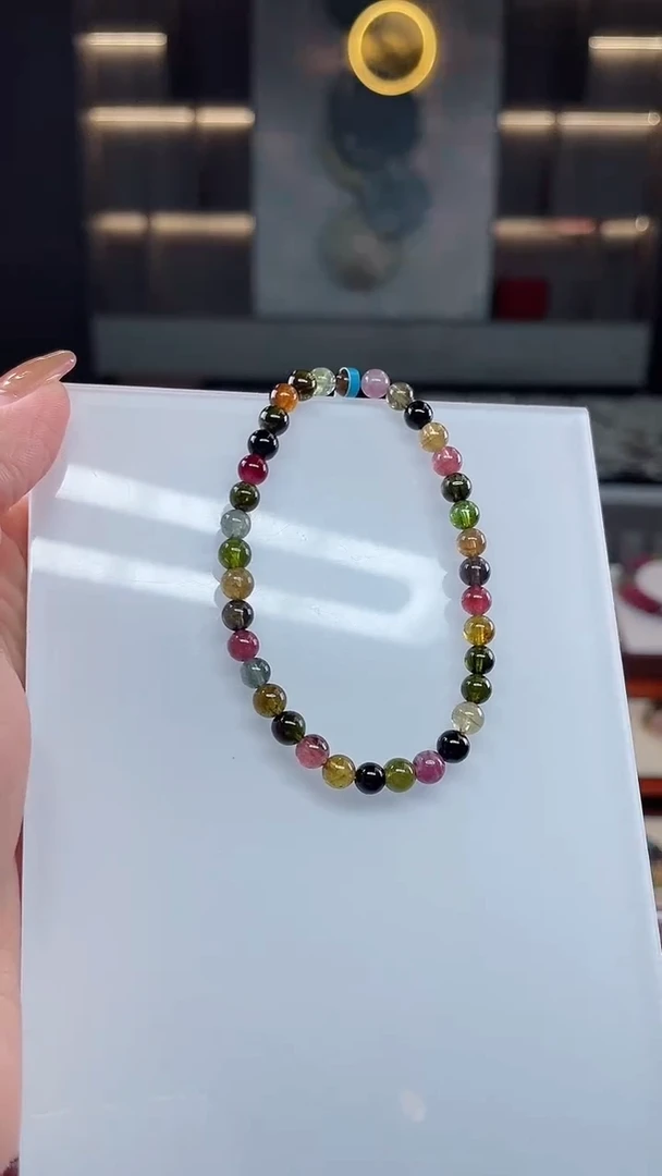 单圈手串未镶嵌碧玺（多样性发一条）T