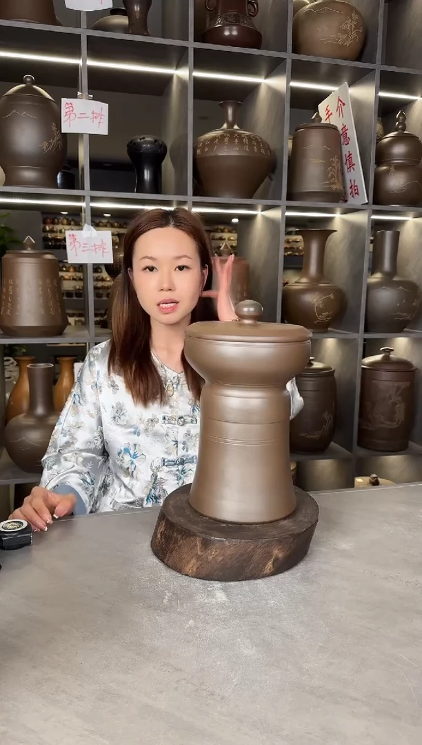 【闪购商品】罐本陶手作坭兴陶1-1.5斤茶叶罐手工痕迹