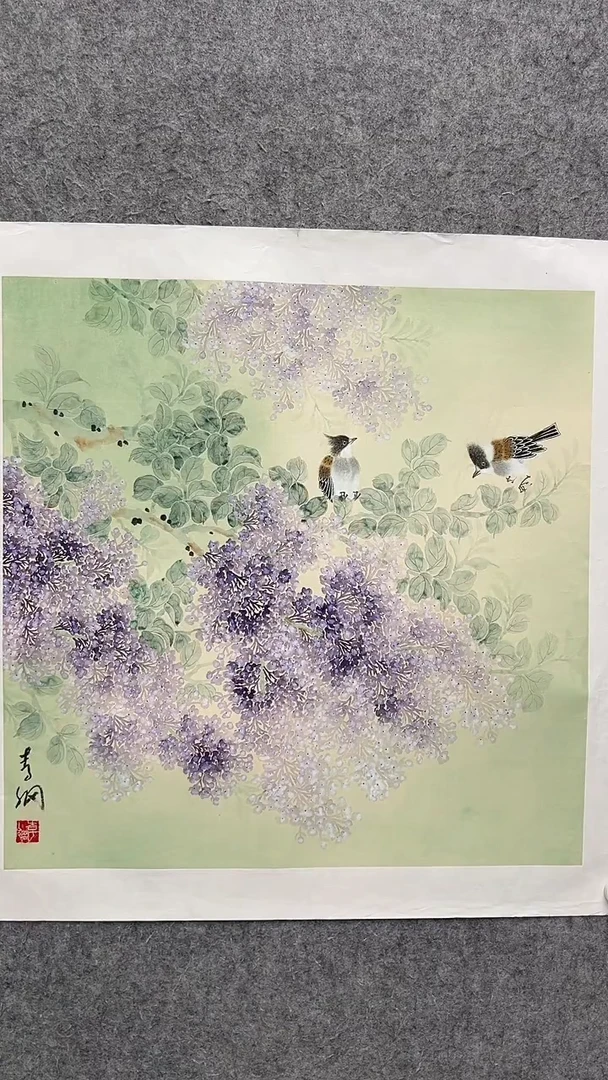 国画李纲-4平尺-花鸟国画