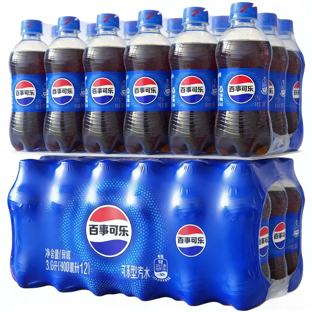 300ml*24瓶/12瓶百事可乐整箱办公室原味碳酸饮料500ml瓶汽水批发