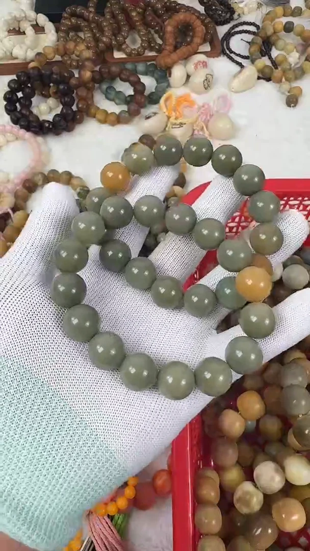 菩提根/象牙果吊坠15阴皮绿汤圆