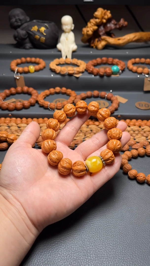 吊坠桃核九*，核桃手串