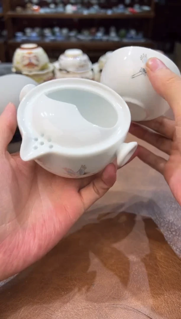 真的很便宜超好看会开片的旅行茶具