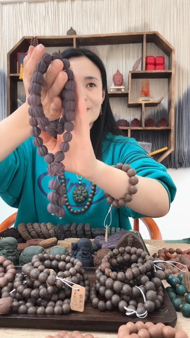 【闪购商品】泥塑紫霞香方瓜珠54颗