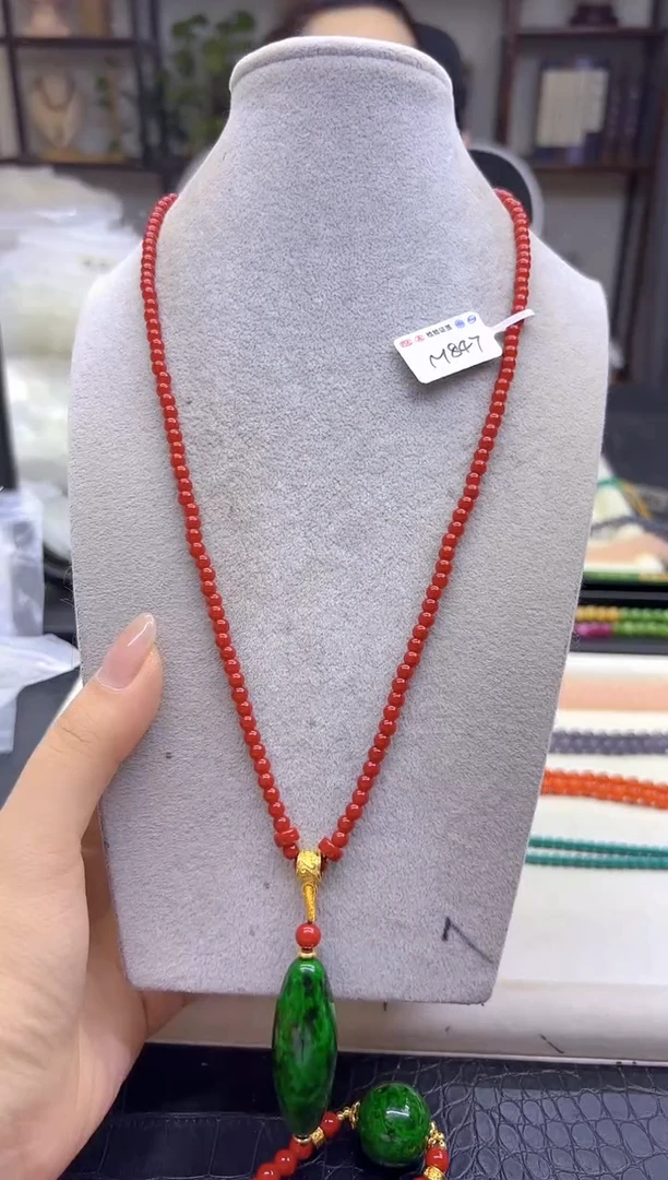 未镶嵌毛衣链玛瑙/玉髓DIY款M847