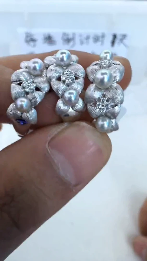 【闪购商品】海水珍珠戒指银S925镶嵌多样性发其一