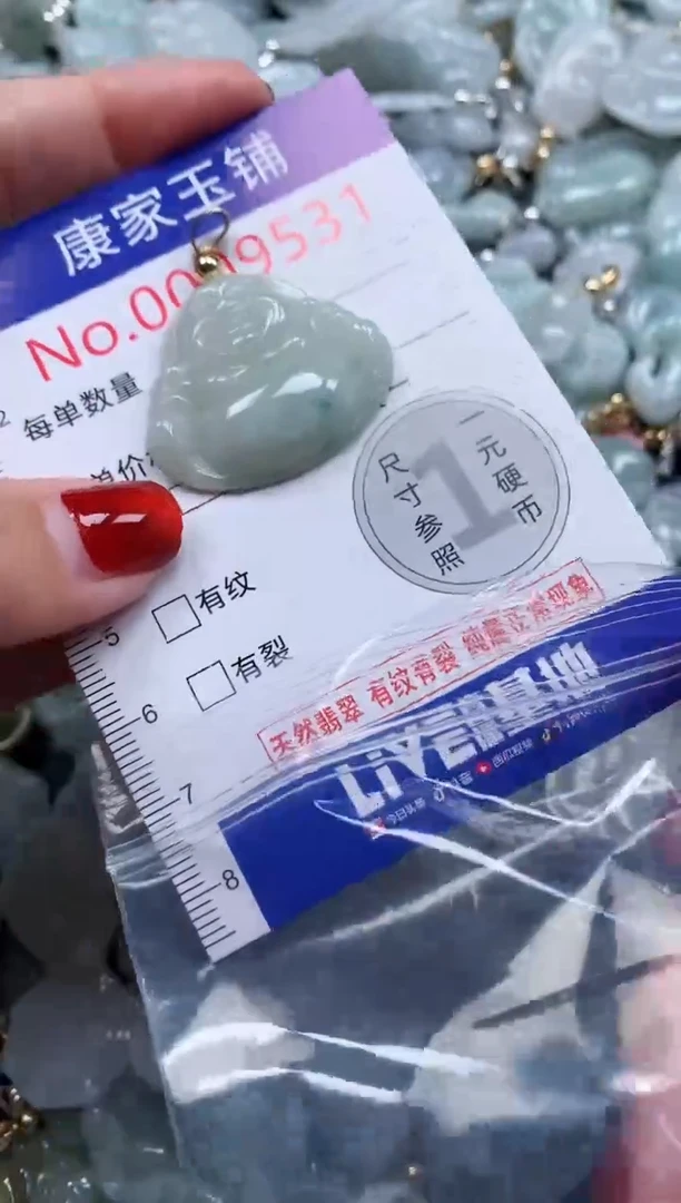 翡翠未镶嵌吊坠(不含链)9531