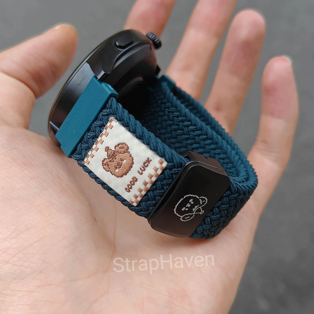 尼龙表带适用于华为手表GT5pro/4编织watch5FIT4磁吸扣watch4弹力