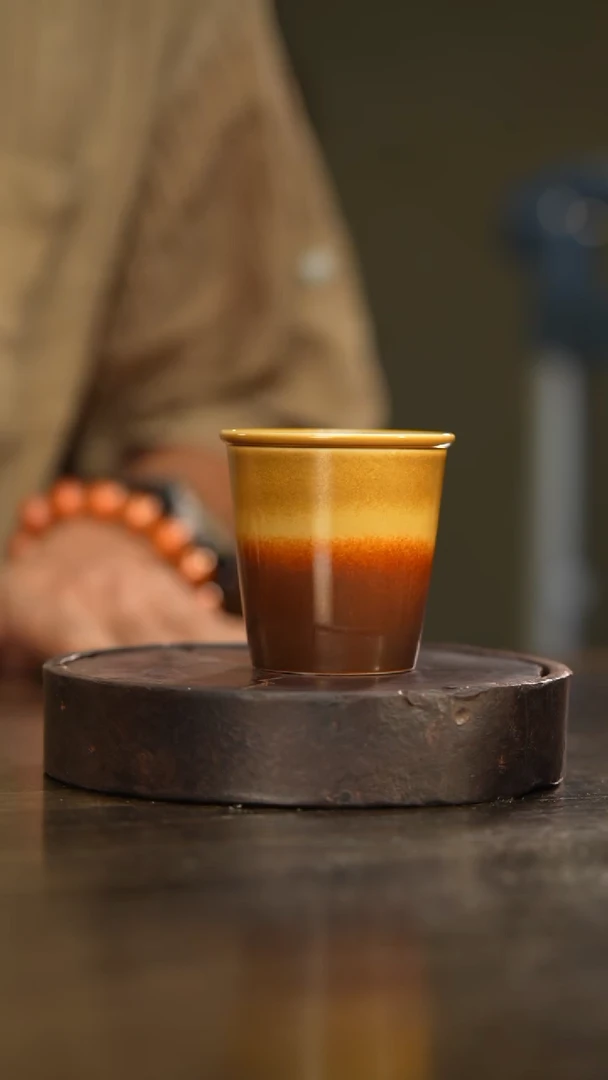 4柴房陶瓷柴烧可乐杯