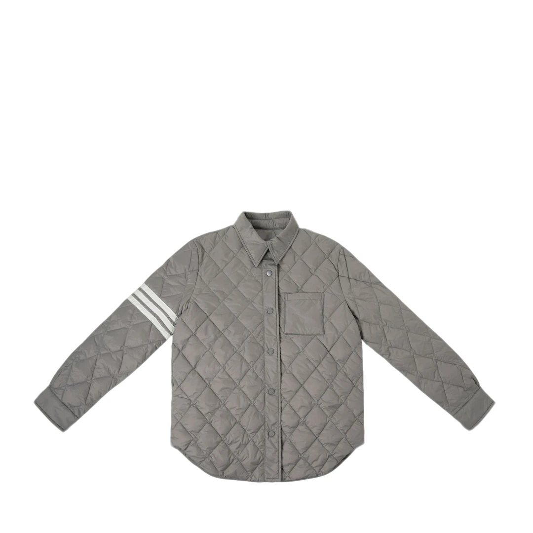 【明星同款】（菱格女士）2025时尚百搭设计重工款高定保暖羽绒服